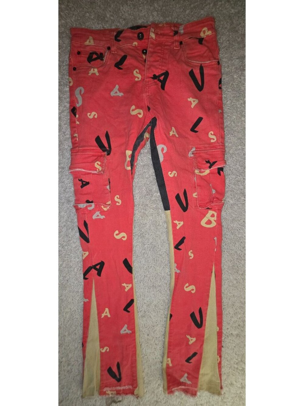 Valabasas Mens Jeans Red size 30